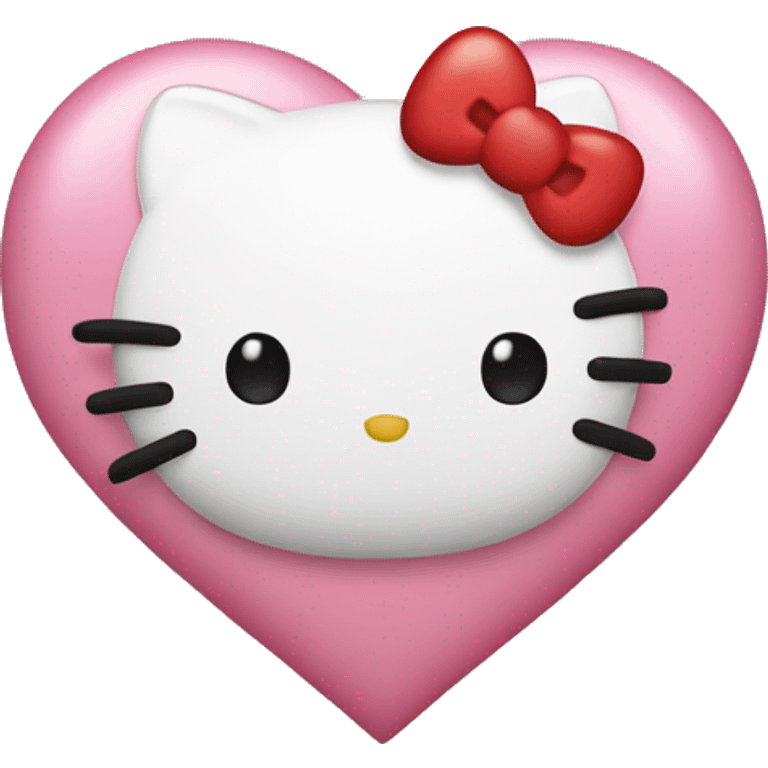 Hello kitty heart emoji