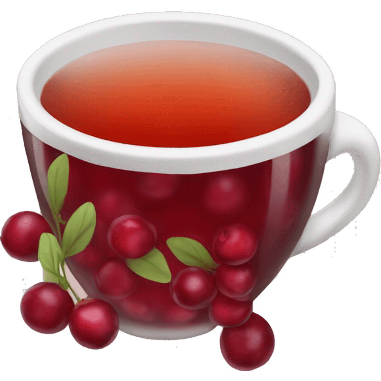 cranberry tea emoji