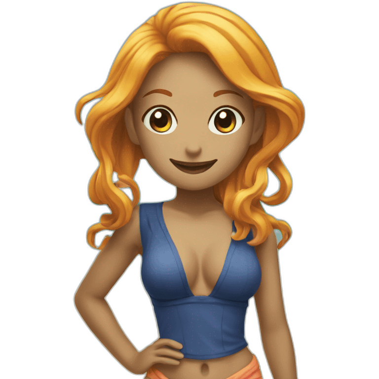 nami a la plage emoji