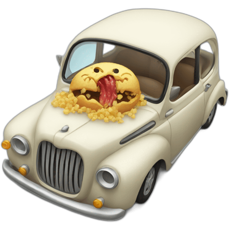 Car eating emoji