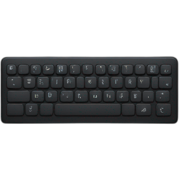 Black Keyboard emoji