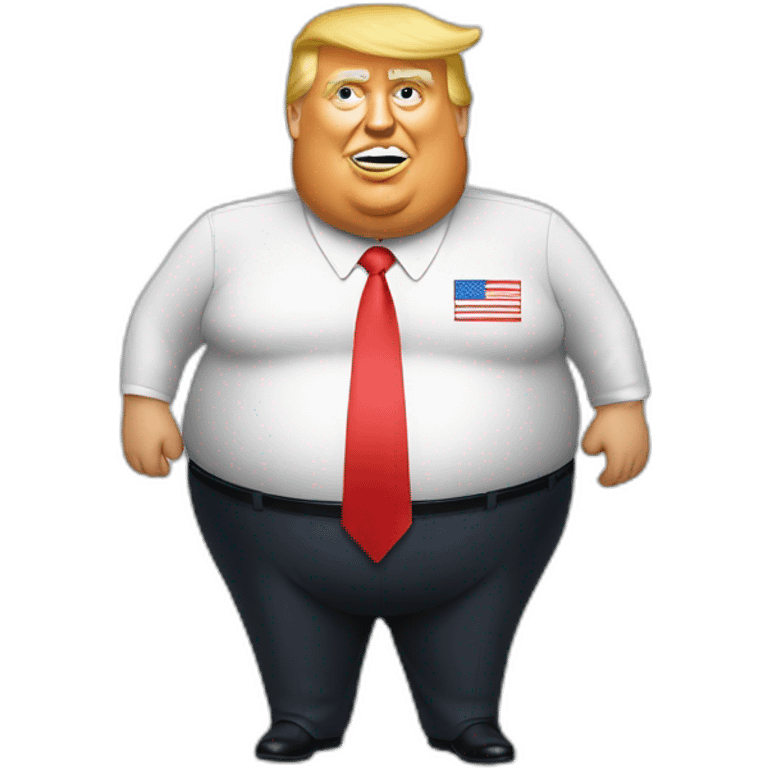 Trump-fat-with-saussage emoji