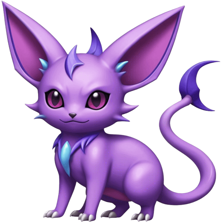 Cool Edgy Shiny Noibat-Espeon-Nidorino-hybrid  full body emoji