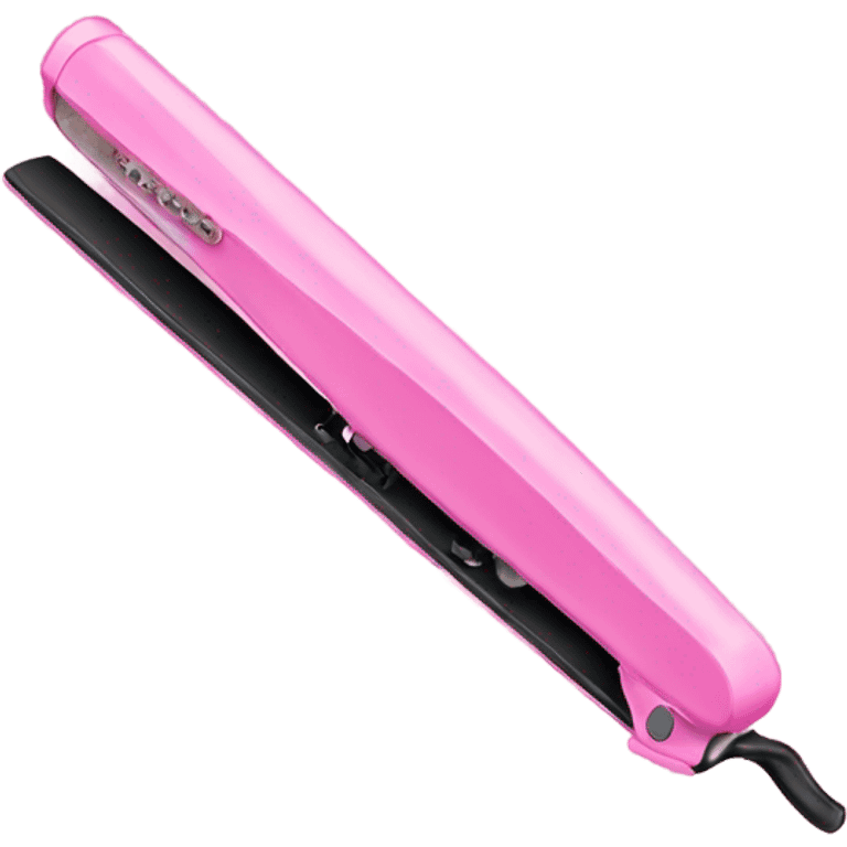 Pink straightener emoji