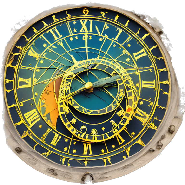 astronomical clock prague emoji