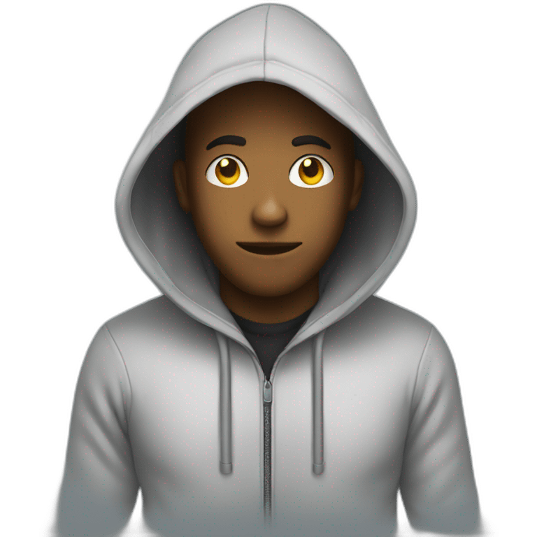 hacker in the hoodie emoji