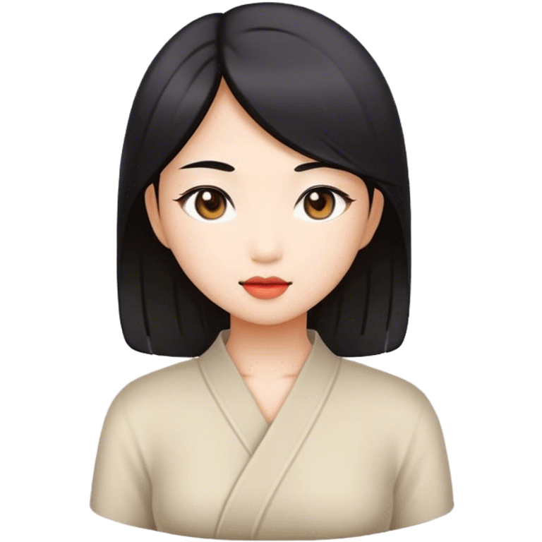 Asian beautiful girl  emoji