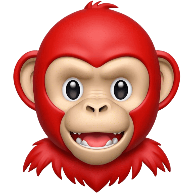 red bape monkey emoji