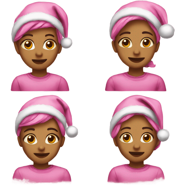 pink christmas emoji