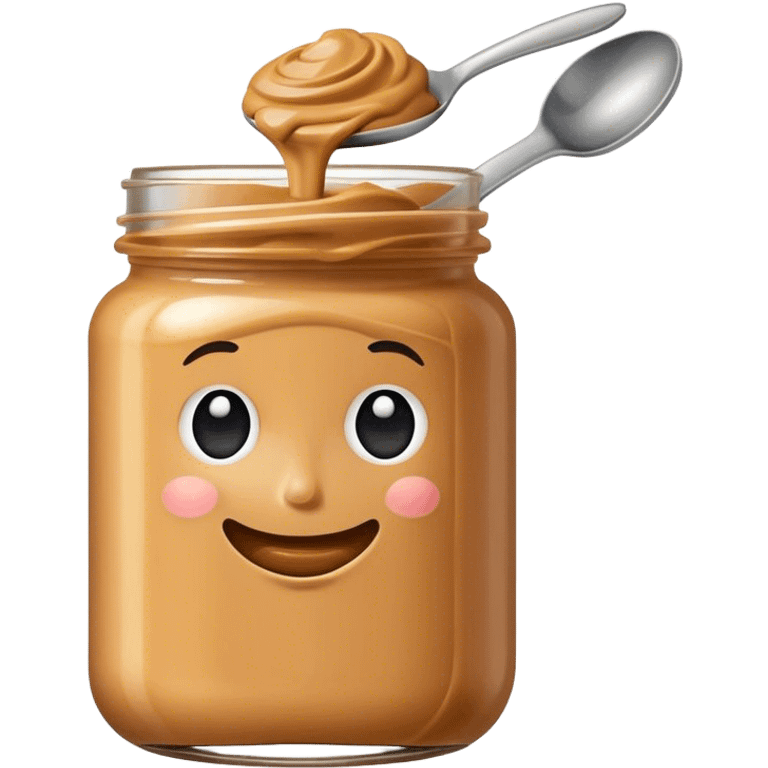 peanut butter holding a spoon emoji