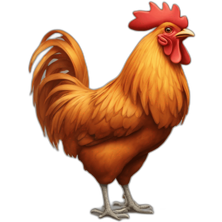 rooster crowing emoji