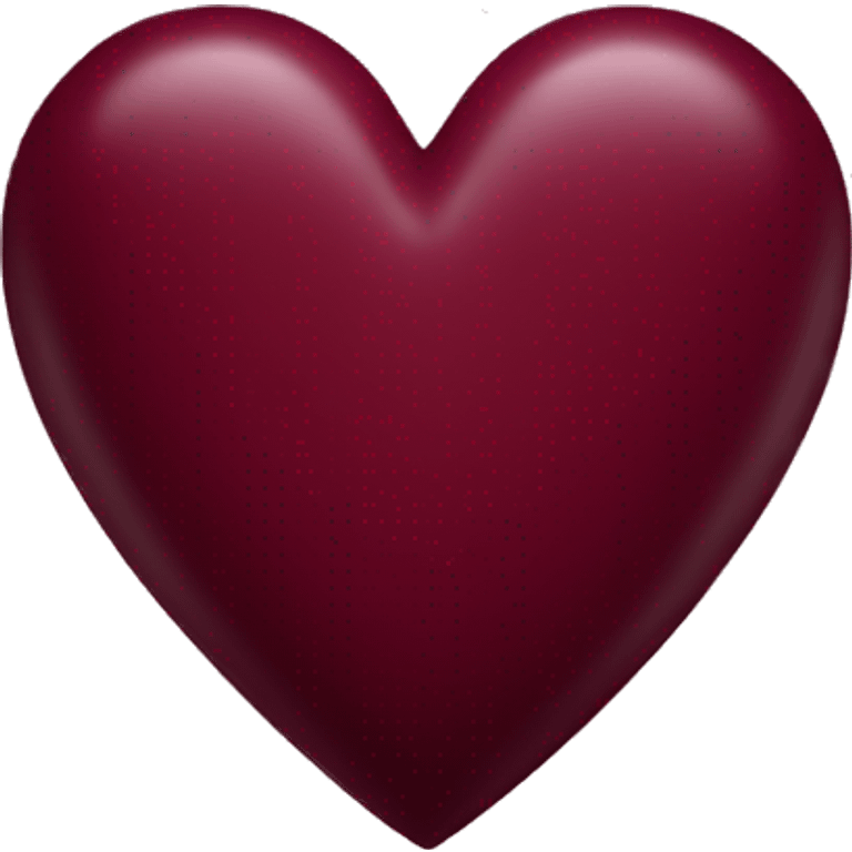 Burgundy heart emoji