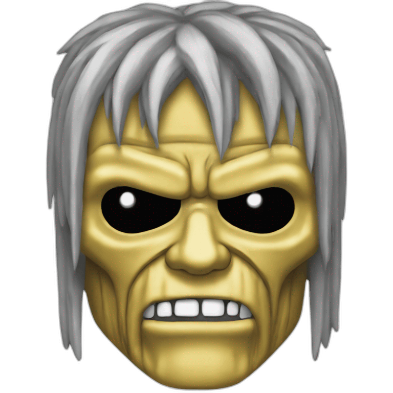 Iron maiden buvant une biere emoji