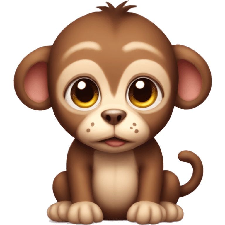 Puppy monkey baby emoji