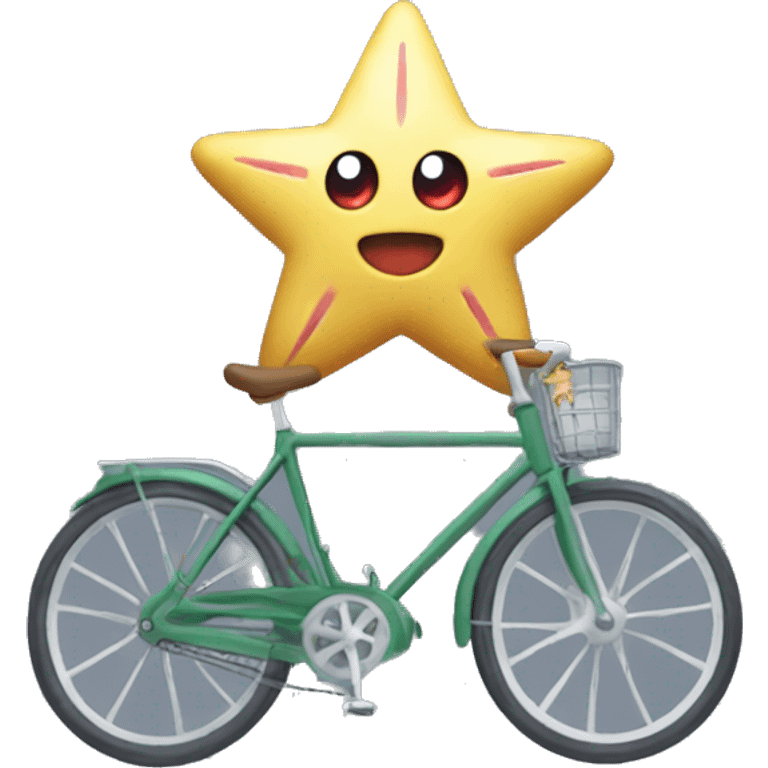 staryu on a bicycle emoji