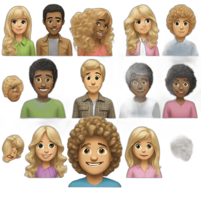 The Brady Bunch realistic emoji