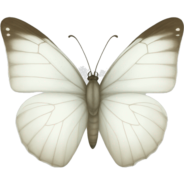 white butterfly  emoji