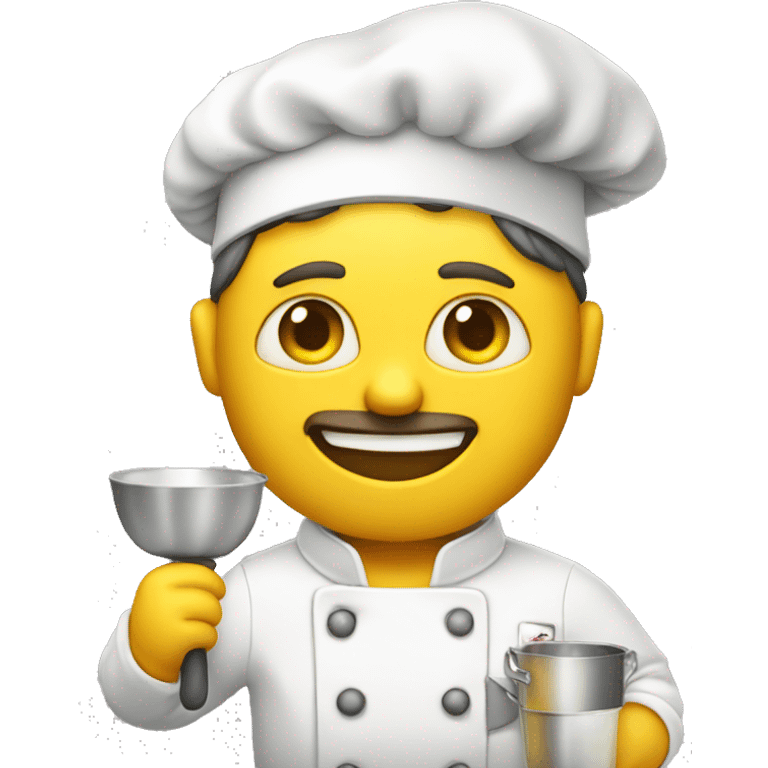 Chef, yellow skin, camera in hand  emoji