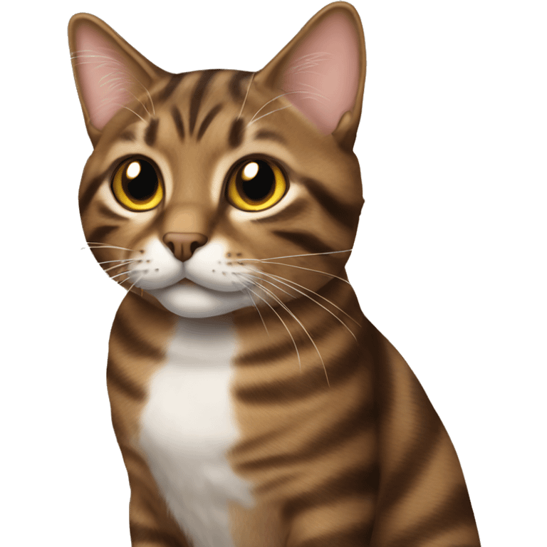 Brown tabby cat emoji