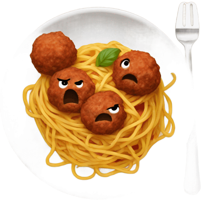 spaghetti with meatballs emoji