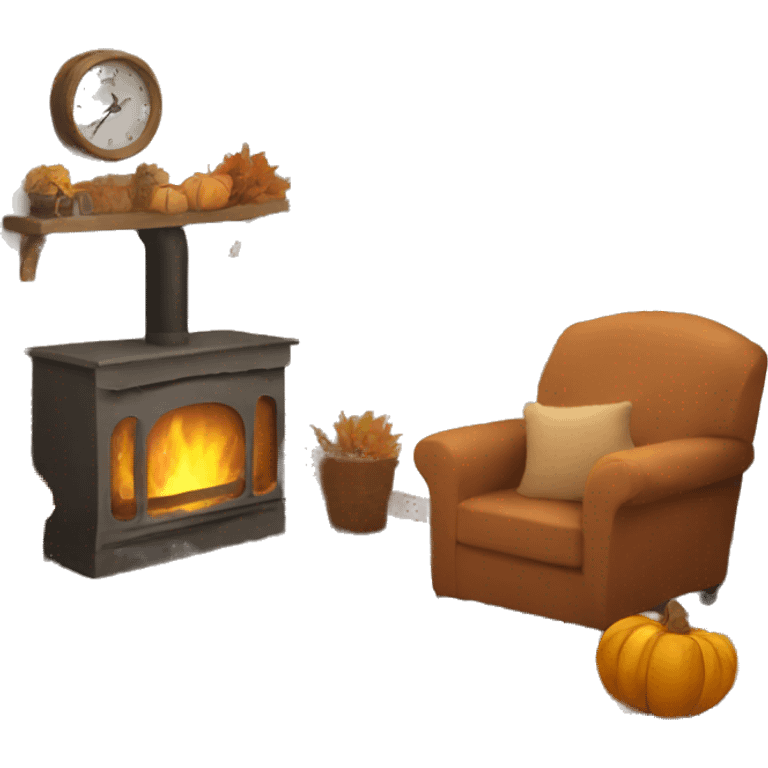 Cozy autumn day  emoji