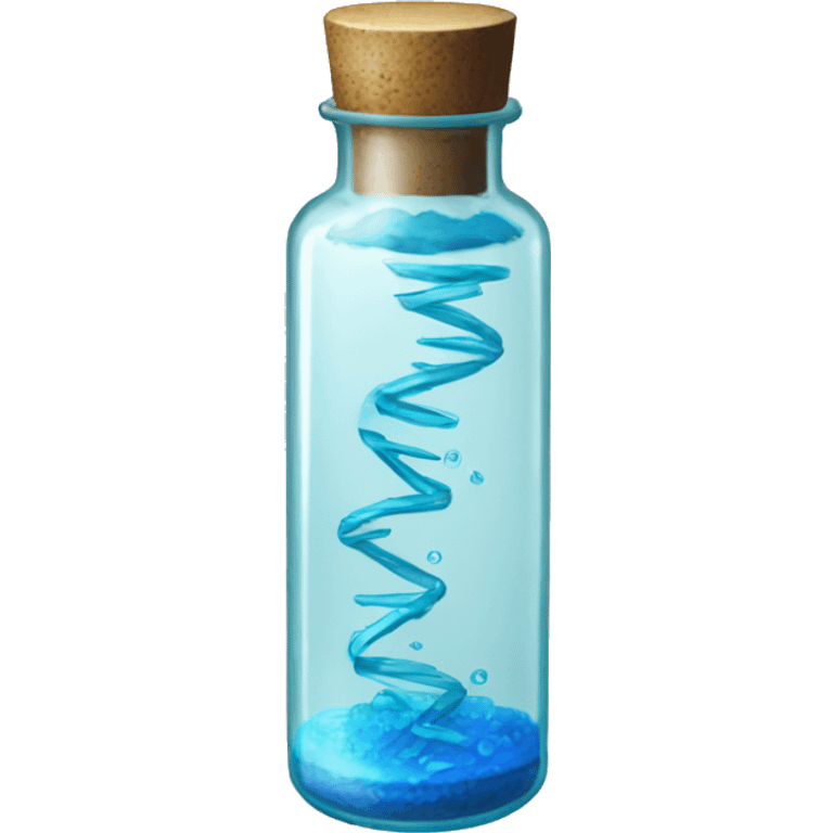 Vial with blue double helix inside from resident evil  emoji