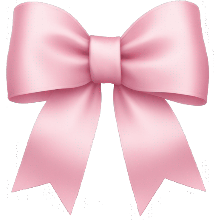 light pink ribbon bow emoji