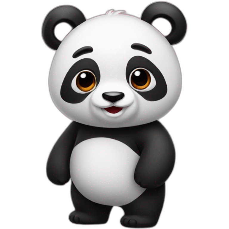 Panda rouge emoji