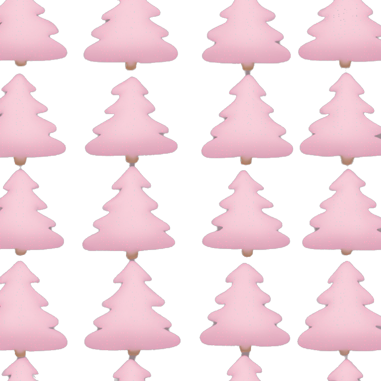 light pink christmas tree emoji