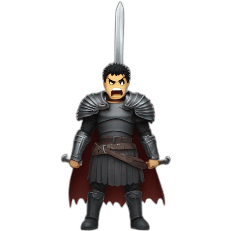 angry berserk guts with large sword emoji