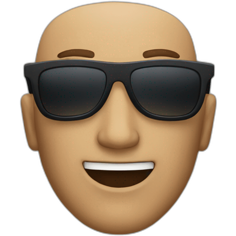 a man wearing sunglasses emoji