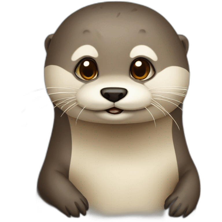 Loutre sur une tou emoji