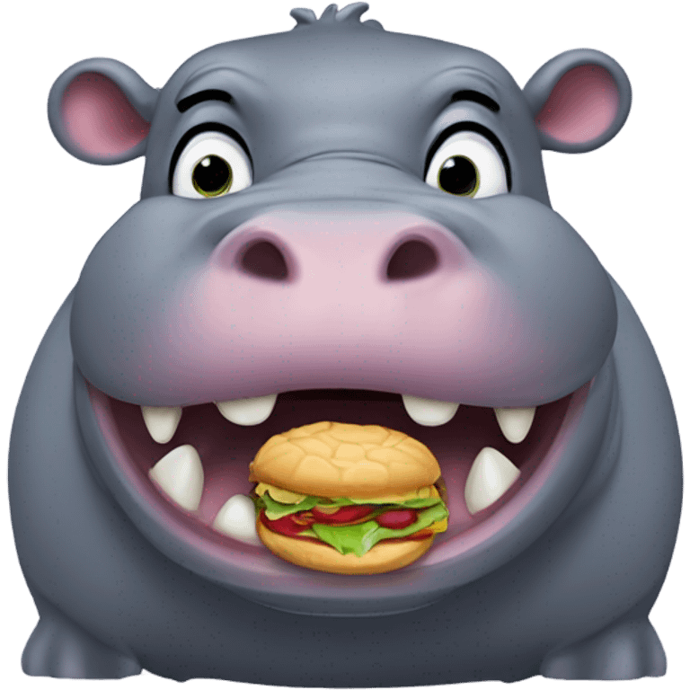 Hungry hippo emoji