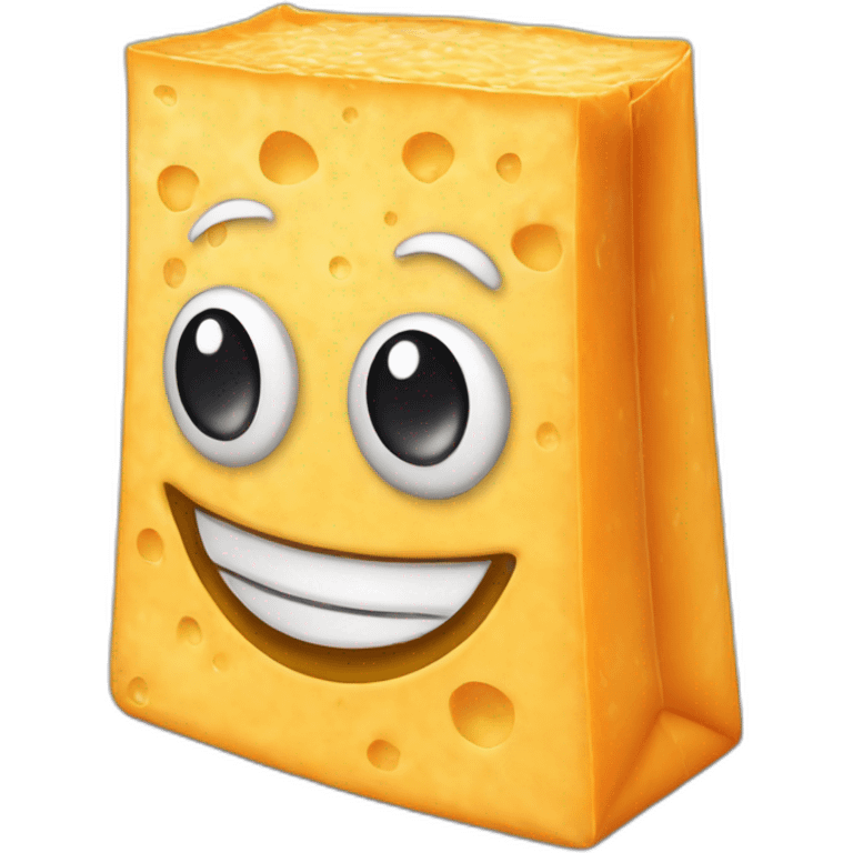 a bag of cheddar cheese emoji