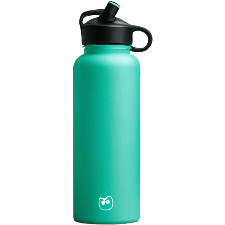 Teal mint sport water bottle emoji