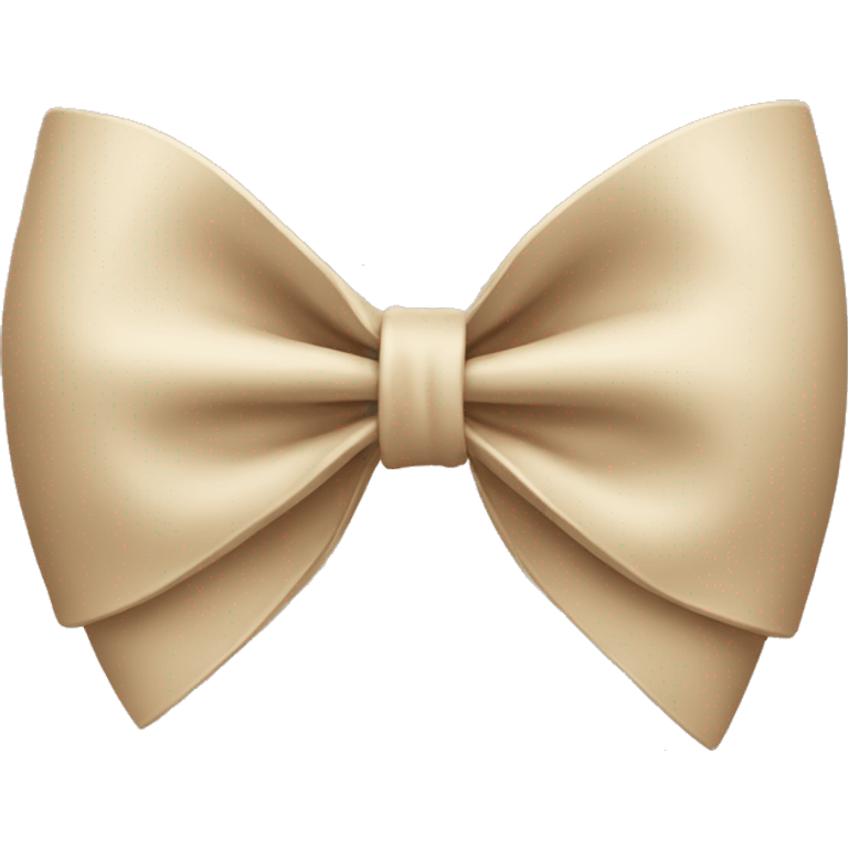 Bow beige emoji