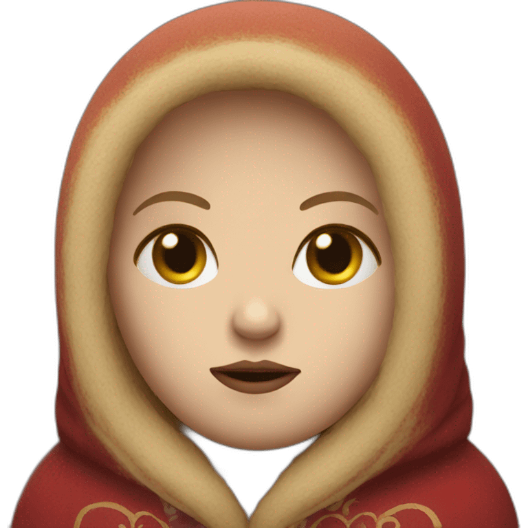 Scary Russian doll emoji