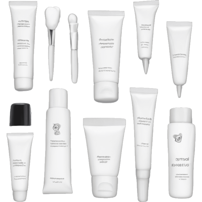 White skincare kit emoji