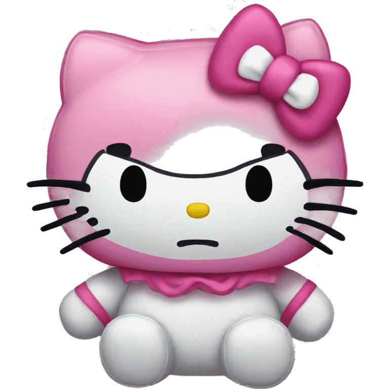 angry hello kitty plush emoji