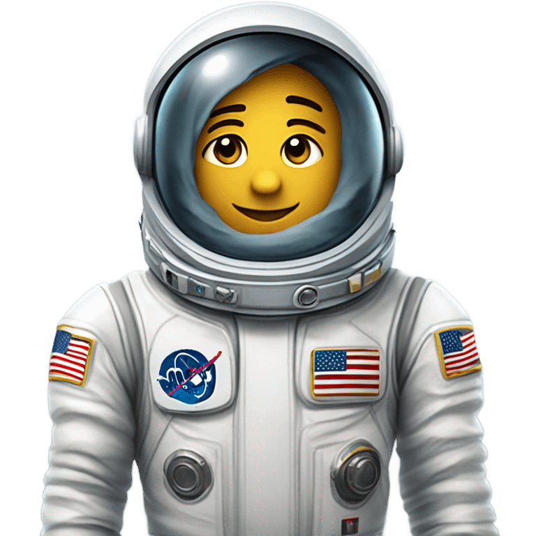 um astronauta flutuando no espaço emoji