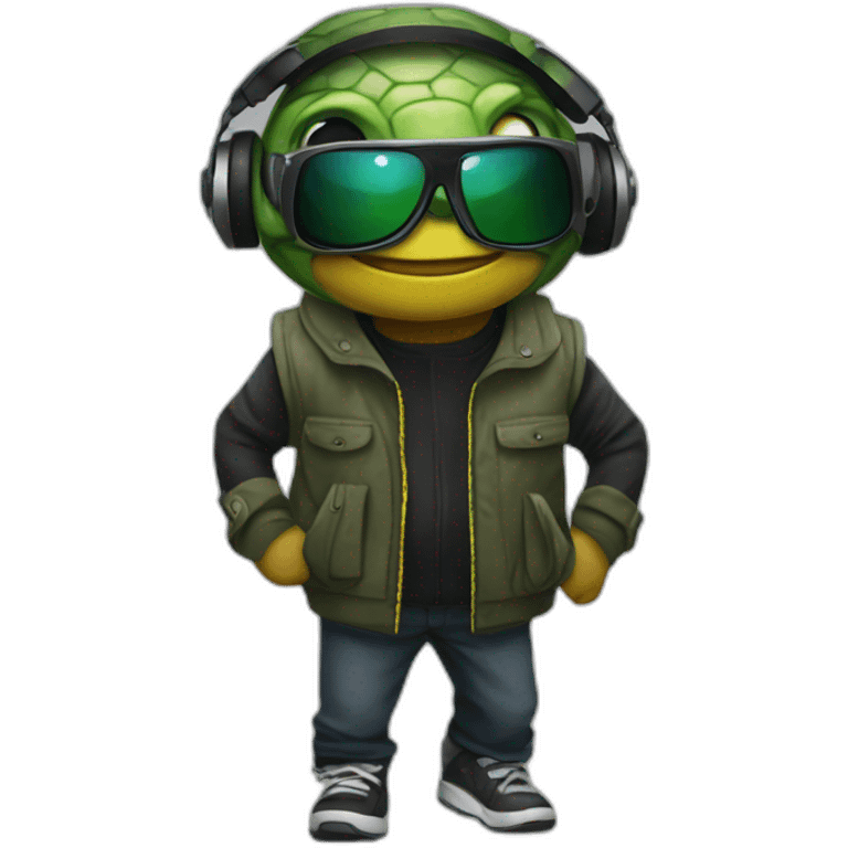 Dj turltle  emoji