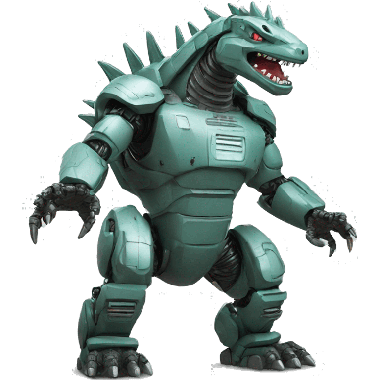 Robot Godzilla stock market emoji