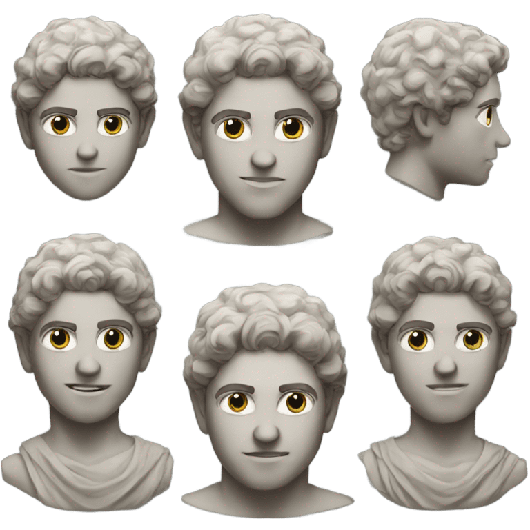 A Young greek Stone God emoji