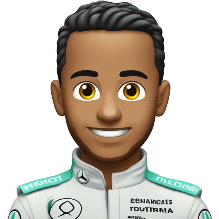 lewis hamilton in mercedes silver arrow emoji