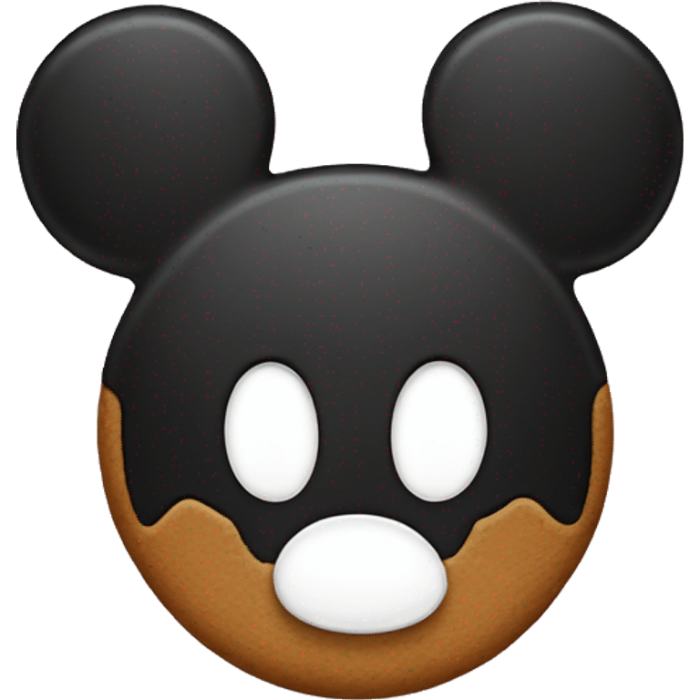 gingerbread cookie wearing mickey mouse ears emoji