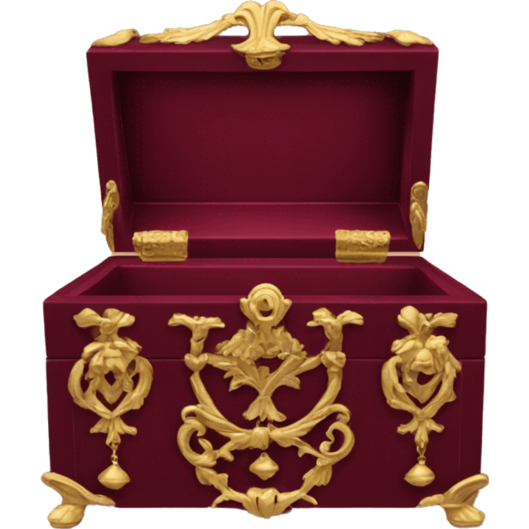 Regency jewelry box maroon color  emoji