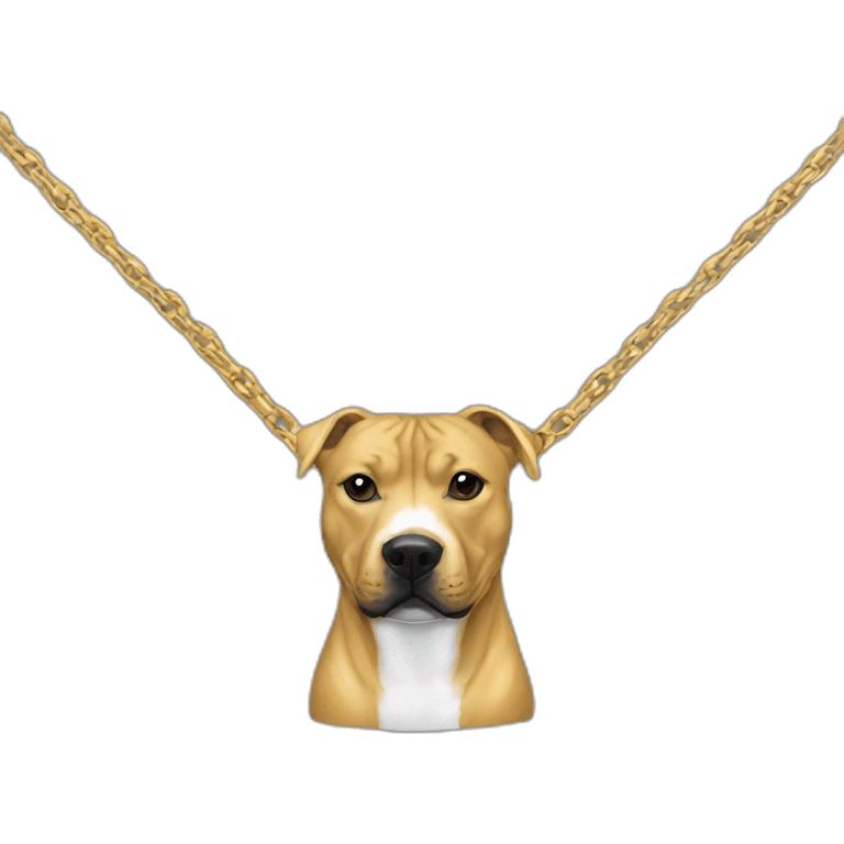 Staffy gold chains emoji