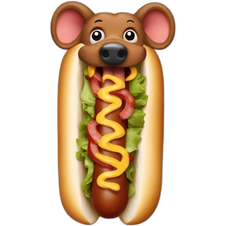 boar hot dog emoji