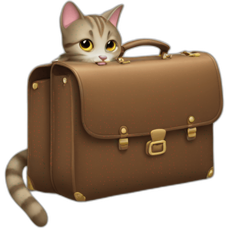 cat carrying a briefcase emoji