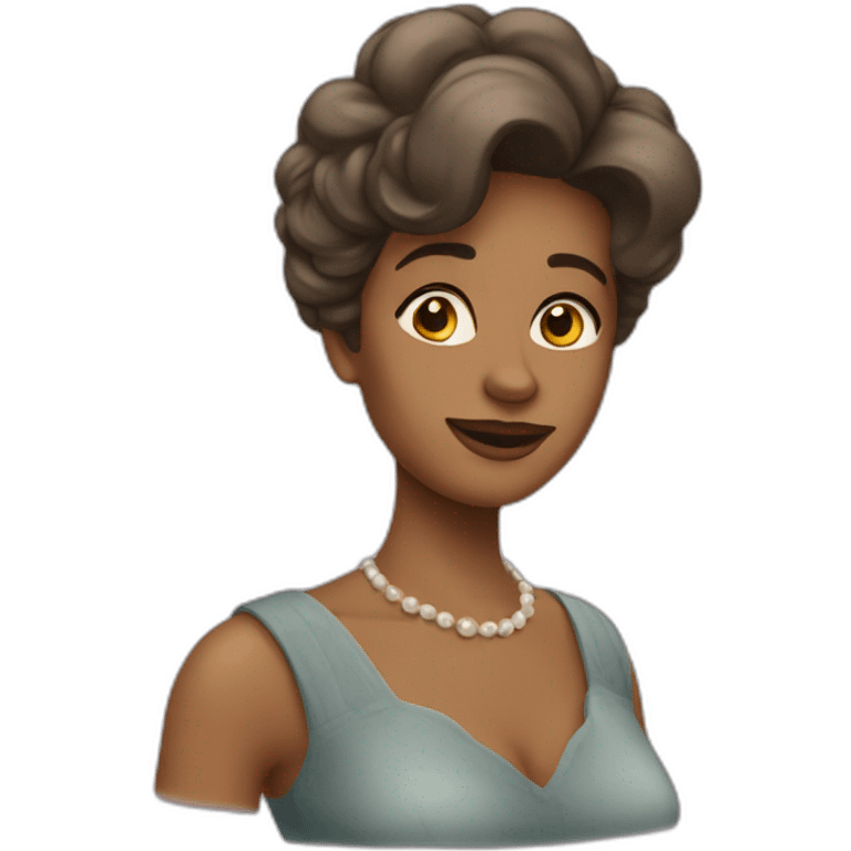 amoureuse femme âgée emoji